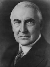 Warren G. Harding was born near Marion, Ohio, on November 2, 1865. An active civic leader, he became the publisher of a newspaper. He was a trustee of the Trinity Baptist Church, a director of almost every important business, and a leader in fraternal organizations and charitable enterprises. Harding was initiated in Freemasonry on June 28, 1901 in Marion Lodge No. 70 located in Marion, Ohio. Because of some personal antagonism, Brother Harding's advancement was hindered until 1920, by which time he had been nominated for President. Friends persuaded the opposition to withdraw the objection, and on August 27, 1920, nineteen years after his initiation, Brother Harding achieved the Sublime Degree of Master Mason in Marion Lodge. Harding won the Presidential election of 1920 by an unprecedented landslide of 60 percent of the popular vote. By 1923 the post World War I depression was giving way to a new wave of prosperity and newspapers proclaimed Harding as a wise statesman. However, word began to reach Harding that some of his friends were using their official positions for personal enrichment. This alarmed and worried Harding but he feared the political repercussions of exposing the scandals. Looking wan and depressed, Harding journeyed westward in the summer of 1923 carrying the burden of revealing the corruption. Unfortunately, he did not live to find out how the public would react to the scandals of his administration. On August 2, 1923, Harding died in San Francisco of a heart attack.
